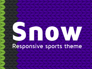 Ski and snowboard theme for Wordpress