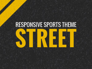 Street sport theme for Wordpress
